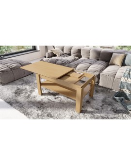 ASTI-R eiken Oasis - moderne salontafel met uitschuifbaar blad