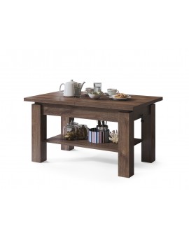 ASTORIA bruine eik, opklapbare salontafel