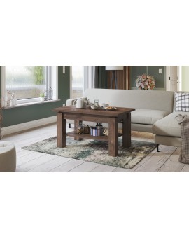 ASTORIA bruine eik, opklapbare salontafel