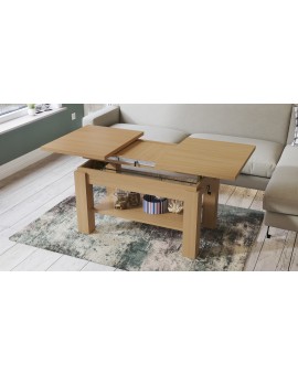 ASTORIA eiken Oasis, opklapbare salontafel