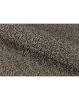 RODERIC Bruin Taupe (stof Monza 40) / gelakt eikenhouten frame – gerookt eiken (walnootkleur) – HOUTEN BOUCLÉ RETRO STOEL