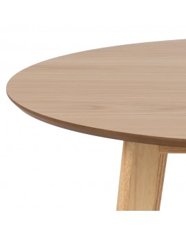 ROXY Natuurlijk eiken 90 cm - RONDE TAFEL VOOR KEUKEN/EETKAMER RETRO