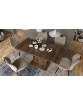ASTON MINI Orech Elegant - rozkladací stôl so zdvíhacou doskou