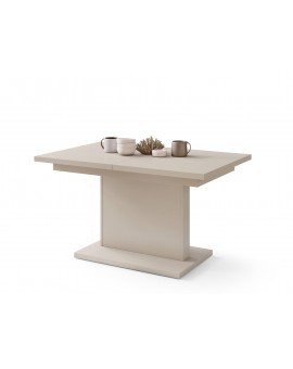 ASTON MINI Beige (champagne) – uitschuifbare tafel met in hoogte verstelbaar tafelblad