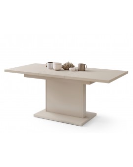 ASTON MINI Beige (champagne) – uitschuifbare tafel met in hoogte verstelbaar tafelblad