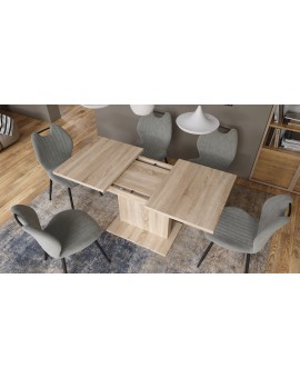 ASTON MINI Eik Sonoma – uitschuifbare tafel met in hoogte verstelbaar tafelblad