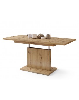 ASTON MINI Eik Artisan – uitschuifbare tafel met in hoogte verstelbaar tafelblad