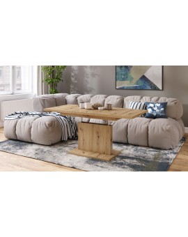 ASTON MINI Eik Artisan – uitschuifbare tafel met in hoogte verstelbaar tafelblad