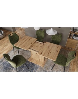 ASTON MINI Eik Artisan – uitschuifbare tafel met in hoogte verstelbaar tafelblad