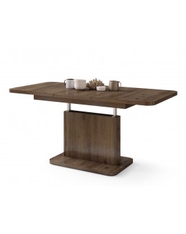 ASTON MINI-Z Elegant Walnoot – uitschuifbare tafel met in hoogte verstelbaar tafelblad