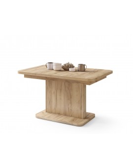 ASTON MINI-Z Craft Eiken Goud – uitschuifbare tafel met in hoogte verstelbaar tafelblad