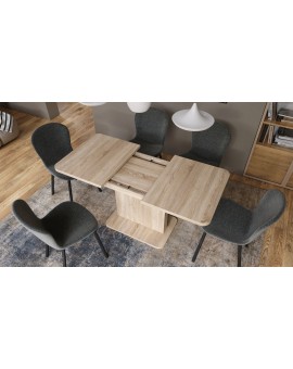 ASTON MINI-Z Sonoma Eiken – uitschuifbare tafel met in hoogte verstelbaar tafelblad