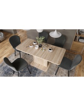 ASTON MINI-Z Sonoma Eiken – uitschuifbare tafel met in hoogte verstelbaar tafelblad