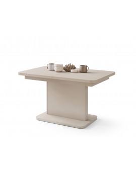ASTON MINI-Z Beige (Champagne) – uitschuifbare tafel met in hoogte verstelbaar tafelblad
