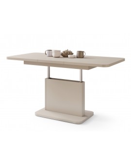 ASTON MINI-Z Beige (Champagne) – uitschuifbare tafel met in hoogte verstelbaar tafelblad