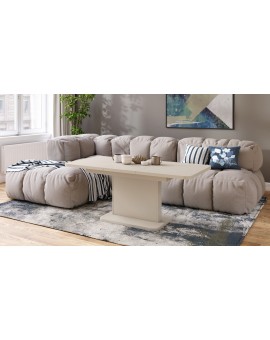 ASTON MINI-Z Beige (Champagne) – uitschuifbare tafel met in hoogte verstelbaar tafelblad