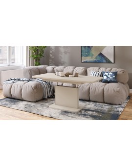 ASTON MINI-Z Beige (Champagne) – uitschuifbare tafel met in hoogte verstelbaar tafelblad