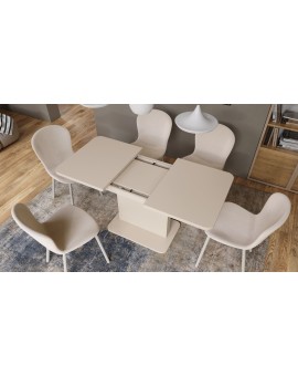ASTON MINI-Z Béžová (Šampanská) - rozkladací stôl so zdvíhacou doskou
