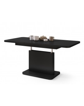 ASTON MINI-Z Zwart Mat – uitschuifbare tafel met in hoogte verstelbaar tafelblad