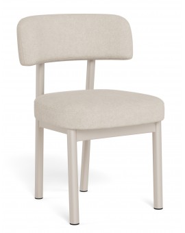 TORAY Beige (Apia 453 fabric)/cashmere base - UPHOLSTERED DINING CHAIR FOR KITCHEN/DINING ROOM