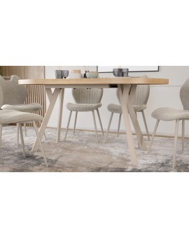 EXPANSO Dub Artisan / kašmírové nohy - OVÁLNÝ ROZKLÁDACÍ STŮL 160-360 cm PRO 16-18 OSOB