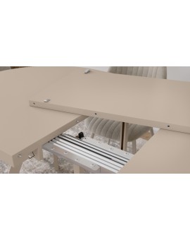 EXPANSO Kasjmier / kasjmier poten - OVALE UITSCHUIFTAFEL 160-360 cm VOOR 16-18 PERSONEN