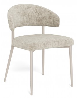 IRIS Béžové (látka Juto 4) / sivobéžový rám (kašmír) – MODERNÁ ČALÚNENÁ STOLIČKA DO OBÝVAČKY/JEDÁLNE BOHO