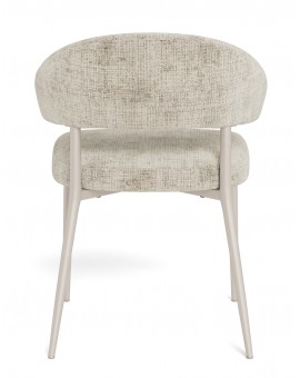 IRIS Beige (stof Juto 4) / grijs-beige frame (kashmir) – MODERNE GESTOFFEERDE STOEL VOOR WOONKAMER/EETKAMER BOHO