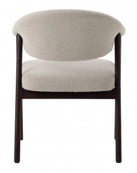 GARDA beige mélange (stof Lake 120) / eiken dark espresso - GESTOFFEERDE STOEL VOOR WOONKAMER/EETKAMER