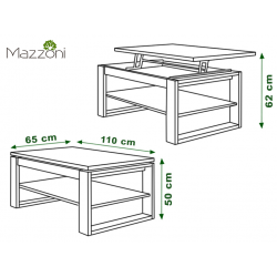 NUO wit, salontafel