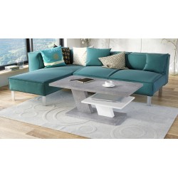 CLIFF beton / wit, salontafel