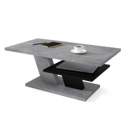 CLIFF beton / zwart, salontafel