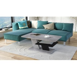 CLIFF beton / zwart, salontafel