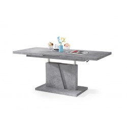 GRAND NOIR beton, uitschuifbare tafel