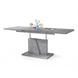 GRAND NOIR beton, uitschuifbare tafel