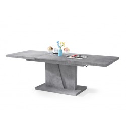 GRAND NOIR beton, uitschuifbare tafel