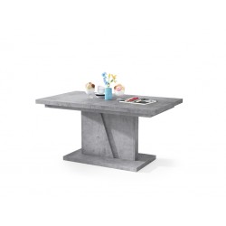 NOIR beton, uitschuifbare salontafel