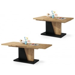 NOIR gouden eik / zwart, salontafel