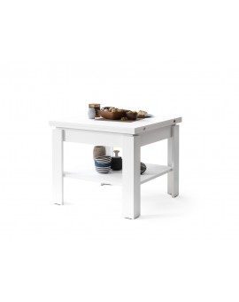 LEO Mat Wit - KOFFIETAFEL MET UITKLAPBAAR BLAD