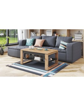 NUO artisan eik / antraciet, salontafel