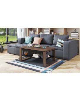 NUO bruin eiken / zwart, salontafel