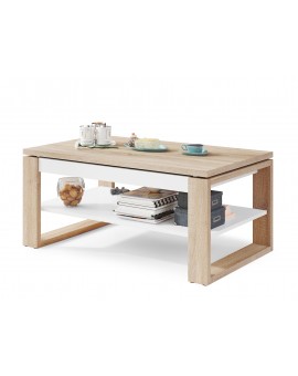 NUO sonoma eiken / wit, salontafel