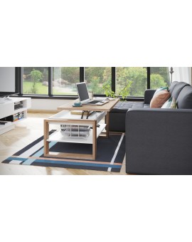 NUO sonoma eiken / wit, salontafel