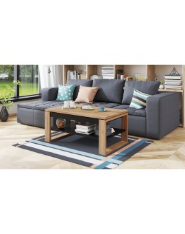 NUO gouden eiken / zwart, salontafel