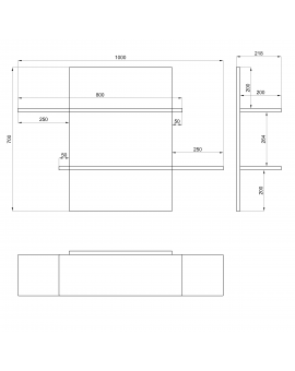 Hangplank SIMPLE beton