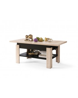 RIO Sonoma Eik/Zart Mat - KOFFIETAFEL, UITSCHUIFBAAR MET HEFFUNCTIE VOOR HET BLAD