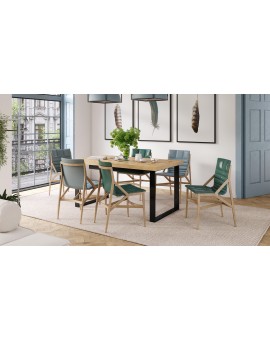 AVELLA Artisan Eik - LOFT TAFEL VOOR WOONKAMER/EETKAMER UITKLAPBAAR TOT 3,1 m!