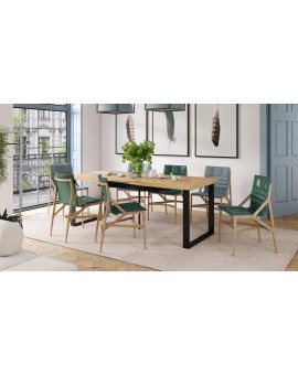 AVELLA Artisan Eik - LOFT TAFEL VOOR WOONKAMER/EETKAMER UITKLAPBAAR TOT 3,1 m!