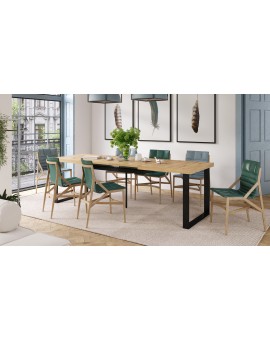 AVELLA Artisan Eik - LOFT TAFEL VOOR WOONKAMER/EETKAMER UITKLAPBAAR TOT 3,1 m!