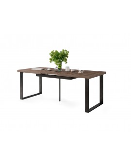 AVELLA Bruin Eik - LOFT TAFEL VOOR WOONKAMER/EETKAMER UITKLAPBAAR TOT 3,1 m!